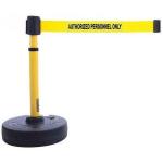 Banner Stakes Plus Barrier Set With Yellow "Authorized Personnel Only" Banner
