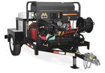 Mi-T-M 200 Gallon Single Axle Pressure Washer Trailer - Surge Brakes