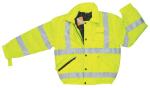 MCR Safety Luminator Class 3 Lime Insulated Hi-Vis Rain Jacket