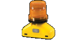 Checkers® BR3.D.D3.YA Premium Barricade Light 3-Volt, Type D (360?) Yellow Case, Amber Lens