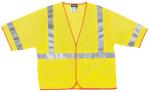 MCR Safety Class 3 ANSI Lime Mesh Hook & Loop Safety Vest