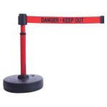 Banner Stakes Plus Barrier Set With Red "Danger - Keep Out" Banner