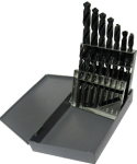 Qual Tech 15 Pc Drill Bit Set with Black Oxide Drills in Fractional Sizes