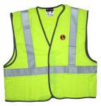 MCR Safety Economy Flame Resistant ANSI Class 2 Lime Blended Fabric Safety Vest