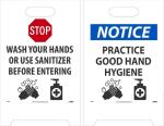 WASH YOUR HANDS, DBL-SIDED FLOOR SIGN