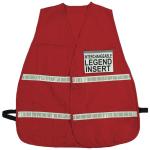 Incident Command Vest 1" Reflective Stripe / Red