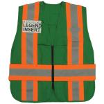 Incident Command Vest 2" Reflective Stripe / Green