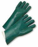 West Chester Standard Green Jersey Lined PVC Finished Chemical Resistant Gloves