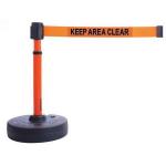 Banner Stakes Plus Barrier Set With Orange "Keep Area Clear" Banner
