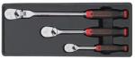 GearWrench 3pc. 1/4" & 3/8" Cushion Grip Flex 84 Tooth Ratchet Set