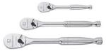 GearWrench 3pc. Mixed Drive 84 Tooth Full Polish Ratchet Set