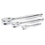 GearWrench 3pc. Mixed Drive 120XP 60 Tooth Full Polish Ratchet Set