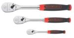 GearWrench 3pc. Mixed Drive 84 Tooth Cushion Grip Ratchet Set