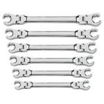 GearWrench 6pc. Metric Flex Flare Nut Wrench Set