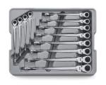 GearWrench 12pc. Metric Flexible X-Beam Combination Ratcheting Wrench Set