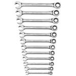 GearWrench 12pc. Metric Open End Combination Ratcheting Wrench