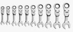 GearWrench 10pc. Metric Stubby Flex Head Combination Ratcheting Wrench Set