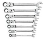 GearWrench 7pc. SAE Flex Head Combination Ratcheting Wrench Set