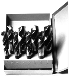 Qual Tech 8 Piece Black & Gold Drill Bit Set with 1/2" Reduced Shank