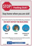 STAY HOME WHEN YOU ARE SICK SIGN