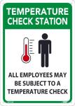 TEMPERATURE CHECK STATION SIGN