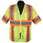 Lime Mesh Safety Vest Class 3