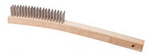 Magnolia Brush 14" Stainless Steel Curved Handle Scratch Wire Brush