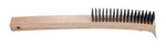 Magnolia Brush 14" 4 x 18 Round Carbon Steel Curved Handle Scratch Wire Brush (Scraper)