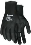 MCR Safety Ninja 15 Gauge Black Polyester BNF Nylon/Spandex Coated Baggage Handling Gloves