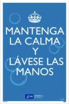 KEEP CALM WASH YOUR HANDS POSTER, SPANISH