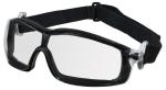 MCR Safety Rattler Clear Black Frame Anti-Fog Lens Safety Goggles