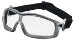 MCR Safety Rattler Clear Anti-Fog Silver Frame Safety Goggles