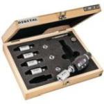 Starrett Electronic Internal Bore Micrometer Set .080"-.250" (2-6mm) Range, .00005" (0.001mm) Resolution With 2 Point Contact