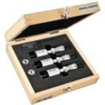 Starrett Mechanical Bore Gage Set 2mm-3mm Range, 0.0025" Graduations With 2 Point Contact