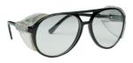 SAS 5125 Classic Safety Glasses - Black Frame with Clear Lens - Polybag (12 Pr)