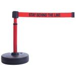 Banner Stakes Plus Barrier Set With Red "Stay Behind The Line" Banner