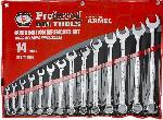 Proferred 14 Pieces Combination Wrenches Set (3/8” - 1 1/4”)