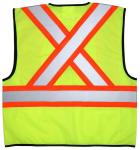 MCR Safety Economy CSA Z96 & ANSI Class 2 Lime Safety Vest