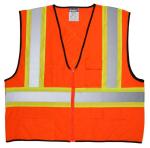 MCR Safety Economy CSA Z96 & ANSI Class 2 Orange Safety Vest