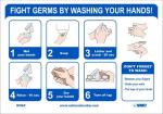 FIGHT GERMS WASH YOUR HANDS SIGN