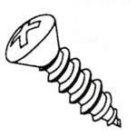 Phillips Oval Head Stainless Steel Self Tapping Screw (Sheet Metal Screw) Kit