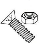 Slotted Flat Head with Nuts Steel Zinc Plated Machine Screw Kit