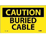 CAUTION BURIED CABLE LABEL