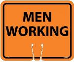 SAFETY CONE MEN WORKING SIGN