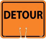 SAFETY CONE DETOUR SIGN