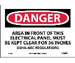 DANGER ELECTRICAL HAZARD SIGN