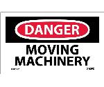 DANGER MOVING MACHINERY LABEL