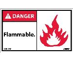 DANGER FLAMMABLE LABEL