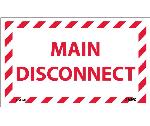 MAIN DISCONNECT LABEL