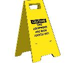 CAUTION THIS EQUIPMENT HAS BEEN LOCKED OUT HEAVY DUTY FLOOR STAND